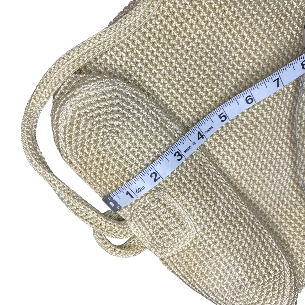 The Sak Creamy White Crochet Knitted Backpack